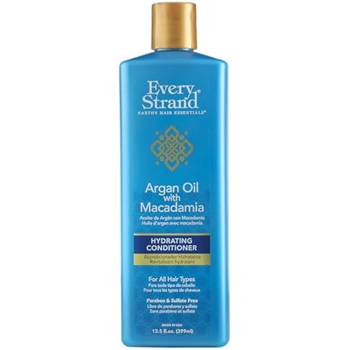 Every Strand ARGAN OIL WITH MACADAMIA HYDRATING CONDITIONER, 13.5 FL OUNCE, 13.5 OUNCE - Image 1